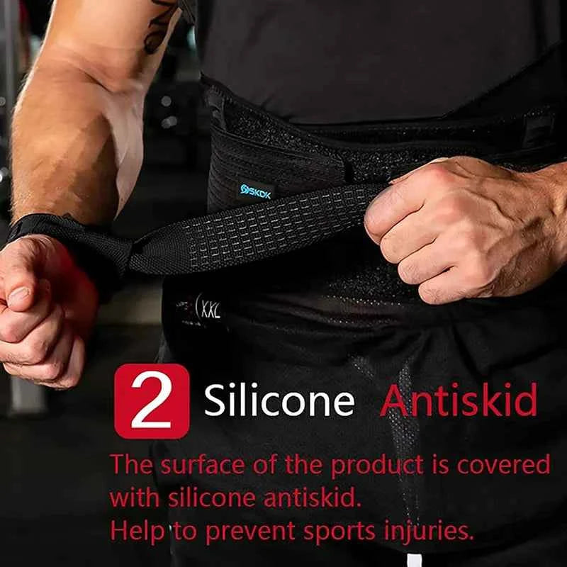 Adjustable Non-Slip Weightlifting Wrist Straps: Gym Support, Grip & Strength Training