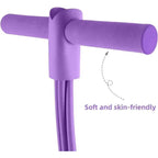 4-Level Resistance Band Trainer: Non-Slip Handle Fitness Tool for Abs, Yoga & Full-Body Workouts