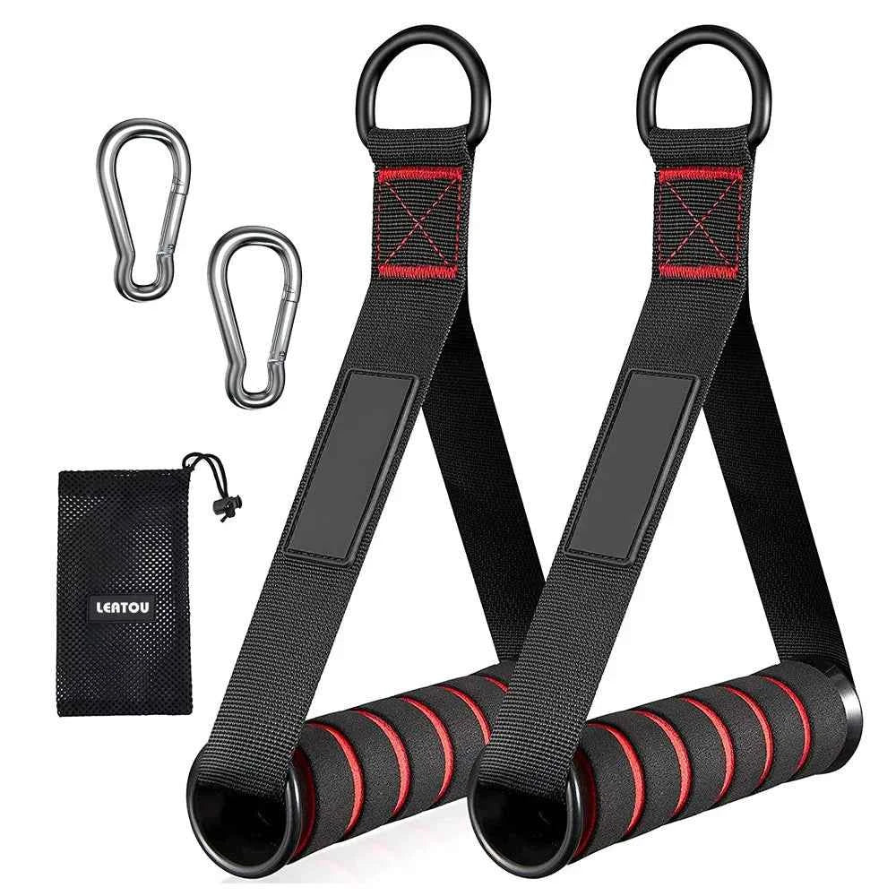 Triceps Pull Down Rope: Multi-Grip Cable Attachment for Biceps, Back & Shoulder Workouts